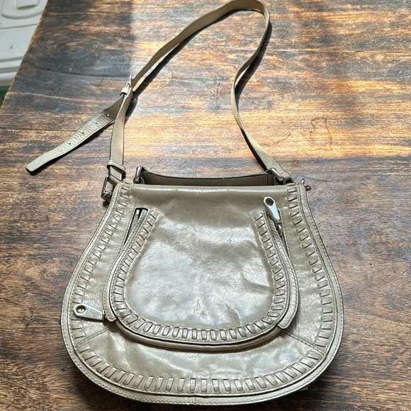 Rebecca Minkoff Vanity Saddle Bag in light Gray - Picture 2 of 12